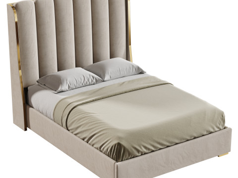 Luxurious King Size Double Bed 3D Модель
