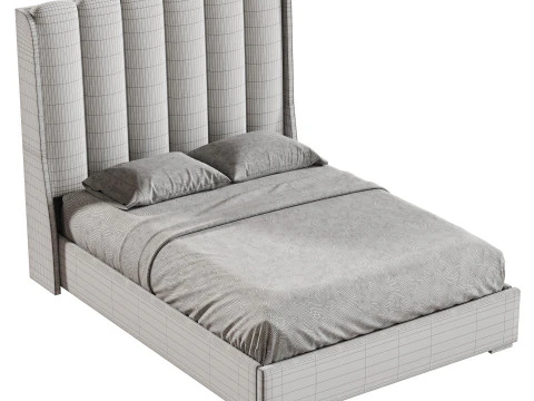 Luxurious King Size Double Bed 3D Model