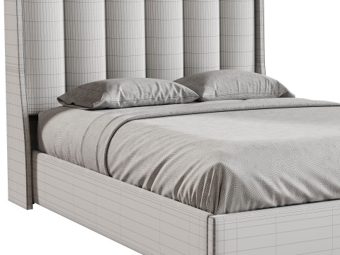 Luxurious King Size Double Bed 3D Модель