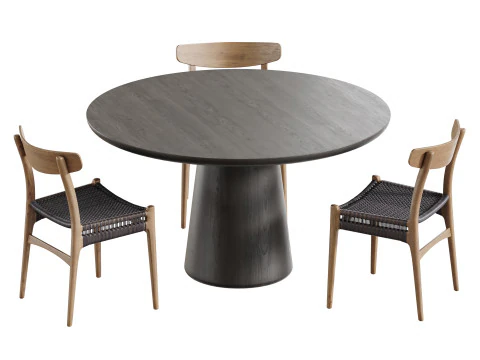 Makoto dining table 3D Model