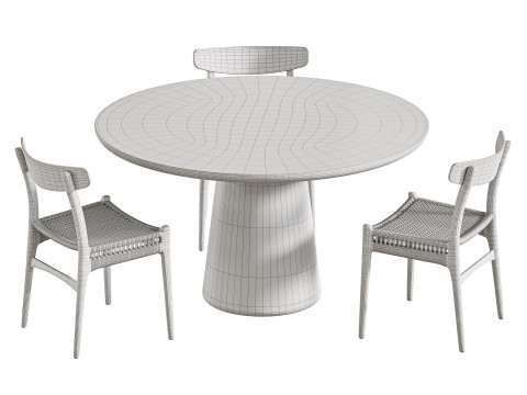 Makoto dining table Modelo 3D
