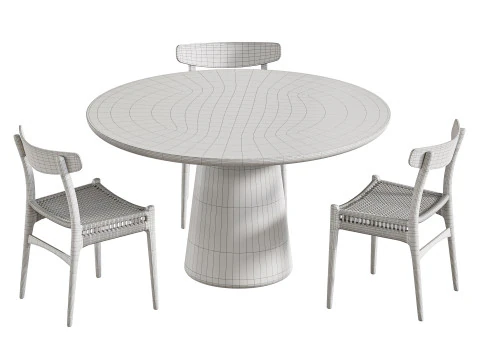 Makoto dining table 3D Model