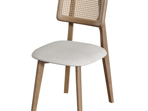 Rattan Dining Chair 3D Model