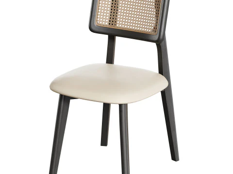 Rattan Dining Chair 3D Model