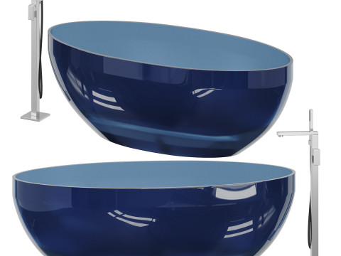 ABBER Kristall AT9702Amethyst washbasin 3D Model