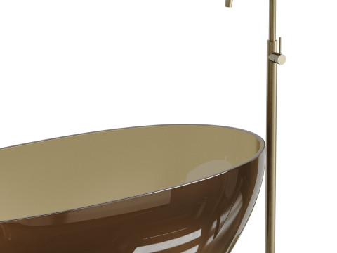 ABBER Kristall AT9703Amber washbasin Modelo 3D