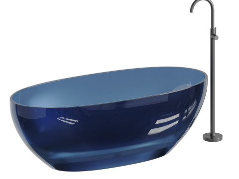 ABBER Kristall AT9703Amber washbasin Modelo 3D