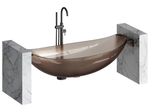 ABBER Kristall AT9704Rubin washbasin 3D Model