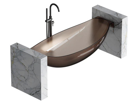 ABBER Kristall AT9704Rubin washbasin 3D Model