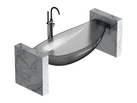 ABBER Kristall AT9704Rubin washbasin 3D Model