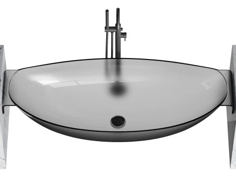 ABBER Kristall AT9704Rubin washbasin 3D Model
