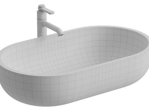 Lavabo Acquabella ECHO Modello 3D