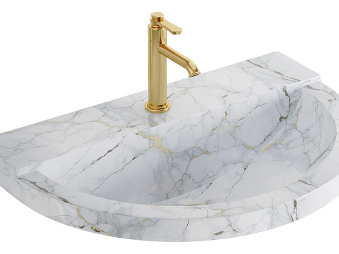 AXA One Washbasin 3D Model