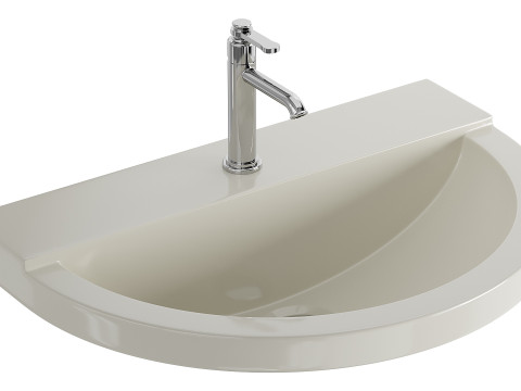 AXA One Washbasin 3D Model