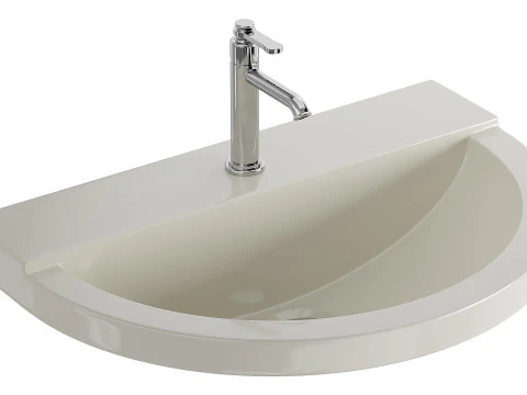 AXA One Washbasin 3D Model
