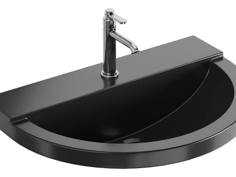 AXA One Washbasin 3D Model
