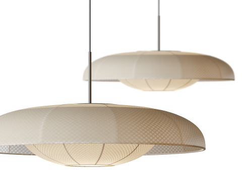 Baho Art Fabric Pendant Light Lampshade 3D मॉडल