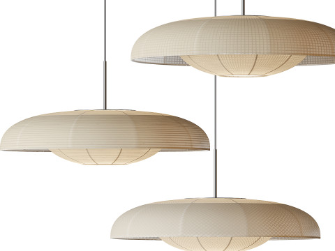 Baho Art Fabric Pendant Light Lampshade 3D मॉडल