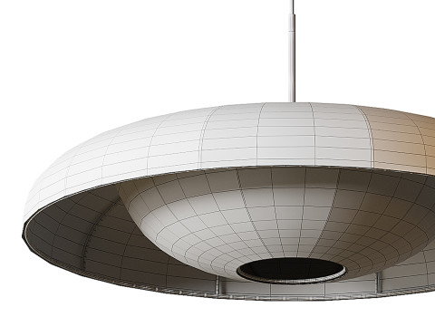 Baho Art Fabric Pendant Light Lampshade 3D मॉडल