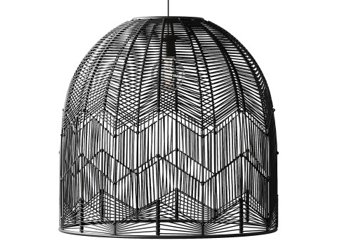Basket Rattan Pendant Light Shades 3D मॉडल