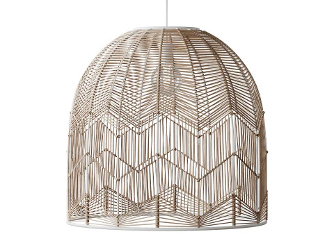 Basket Rattan Pendant Light Shades 3D Model