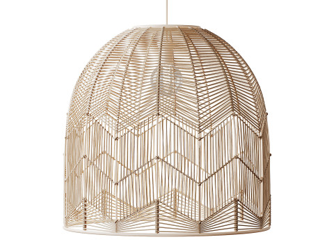 Basket Rattan Pendant Light Shades 3D मॉडल
