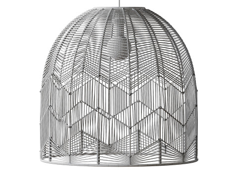 Basket Rattan Pendant Light Shades 3D मॉडल