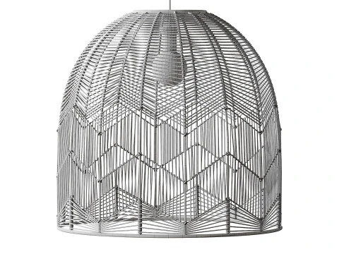 Basket Rattan Pendant Light Shades 3D Model