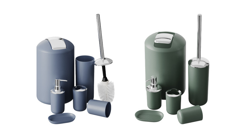 Bathroom Accessories Set Modèle 3D .c4d .max .obj .3ds .fbx .stl .blend