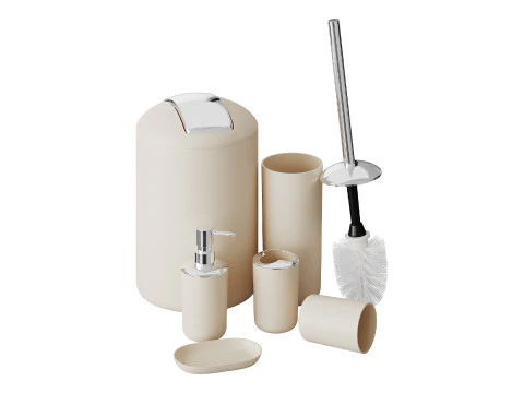 욕실 액세서리 세트 3D 모델