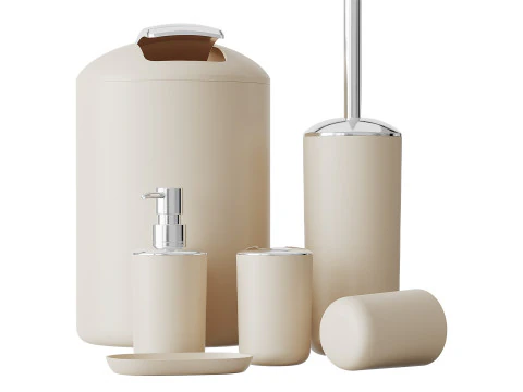 욕실 액세서리 세트 3D 모델