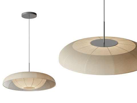 Boho Art Fabric Pendant Light Lampshade Modelo 3D