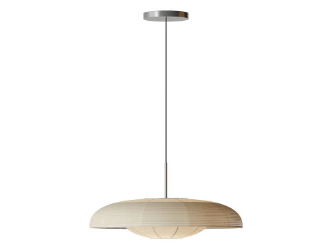 Boho Art Fabric Pendant Light Lampshade 3D Model