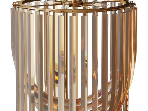 Chandelier Murano light 3D Model