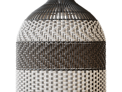 Contemporist Rattan Pendant Light Woven Light Fixture 3D मॉडल
