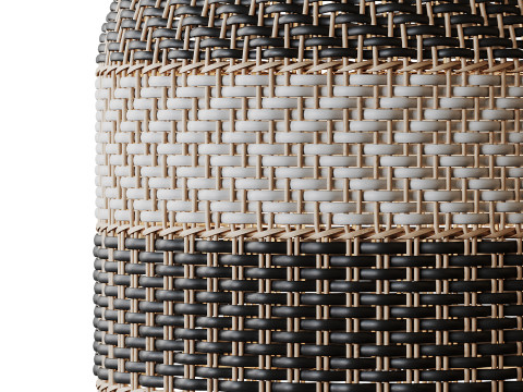 Contemporist Rattan Pendant Light Woven Light Fixture 3D मॉडल