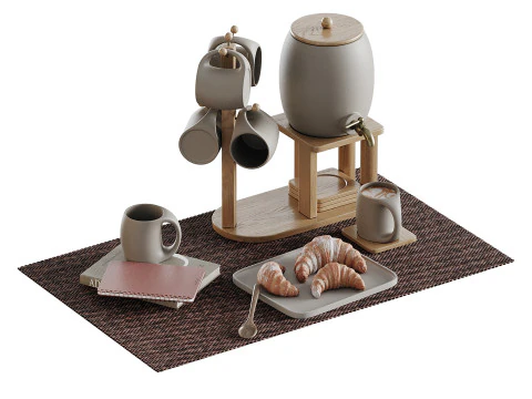 Conjunto decorativo 04 Modelo 3D