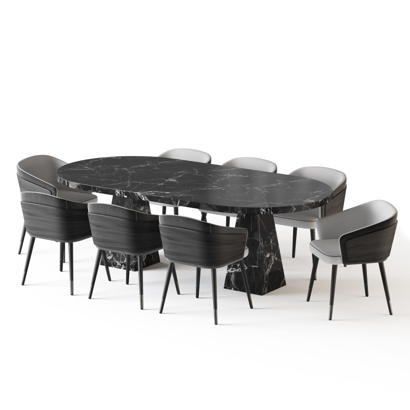 Dining table Melbrun 2 Modèle 3D .c4d .max .obj .3ds .fbx .stl .blend 