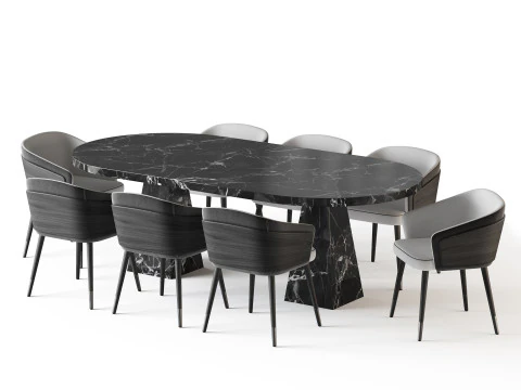 Стіл обідній Melbrun 2 3D Модель