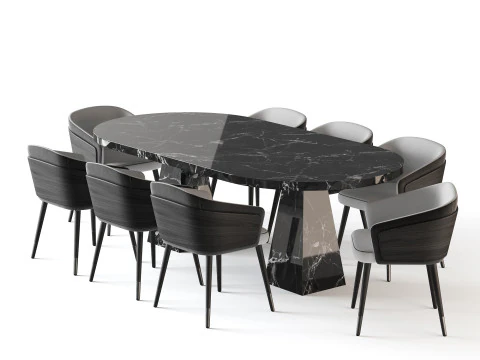 Dining table Melbrun 2 3D Model