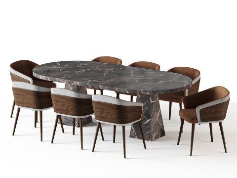 Dining table Melbrun 2 Modèle 3D