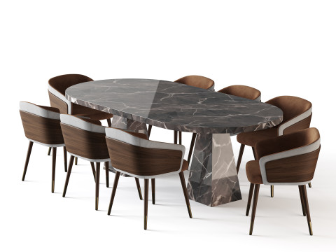 Dining table Melbrun 2 Modèle 3D