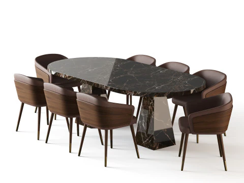 Dining table Melbrun 2 3D Model