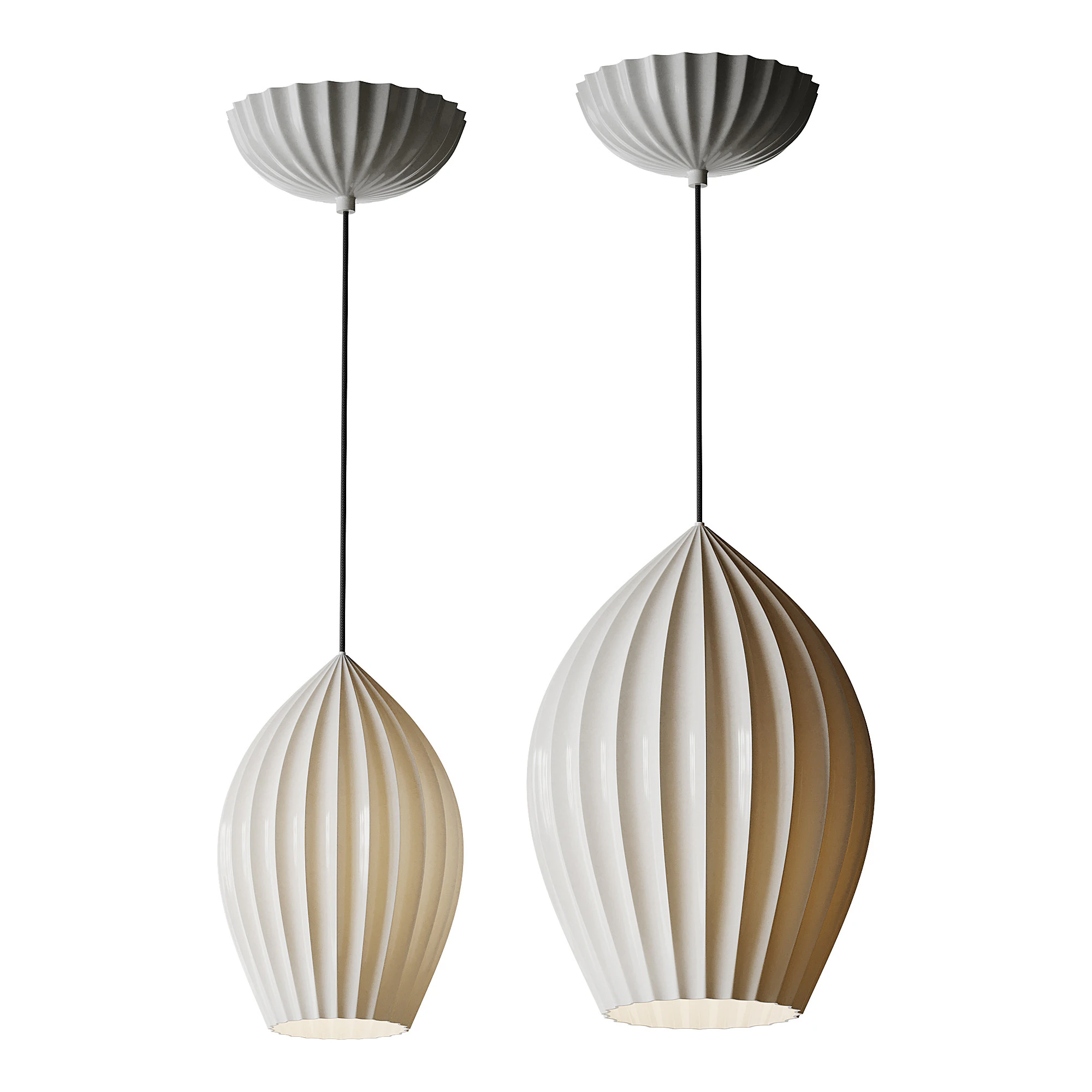 Fin Suspension light 3D Model .c4d .max .obj .3ds .fbx .stl .blend 