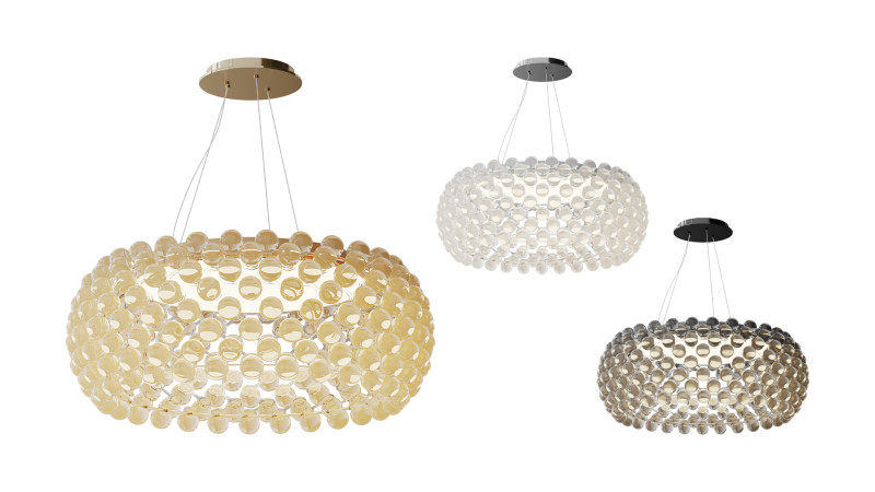 Foscarini Caboche light 3D Model .c4d .max .obj .3ds .fbx .stl .blend 