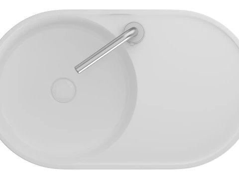 GALASSIA T65 Washbasin 3D Model