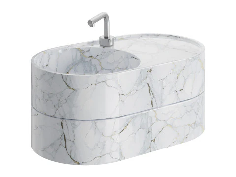GALASSIA T65 Washbasin 3D Model