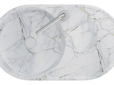 GALASSIA T65 Washbasin 3D Model