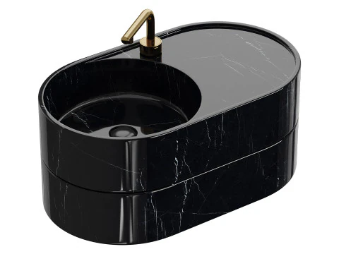 GALASSIA T65 Washbasin 3D Model