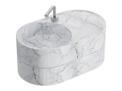 GALASSIA T65 Washbasin 3D Model